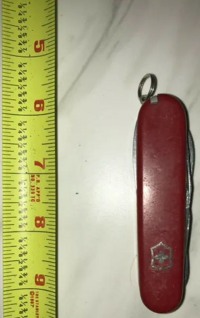 Used Victorinox Swiss Army Knife - Climber Pocket Knife - Red - 13 Functions