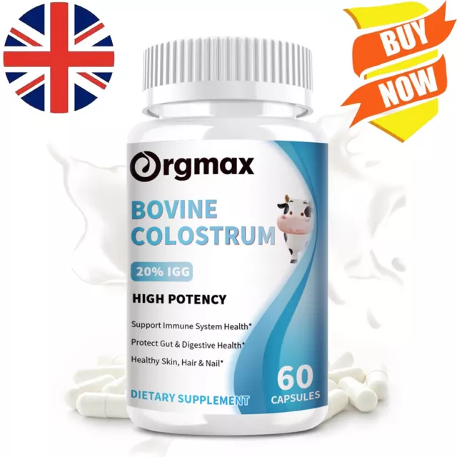 Colostrum 180 tablets 20%IGG Improve Digestion Gut Microbiome Immune Support