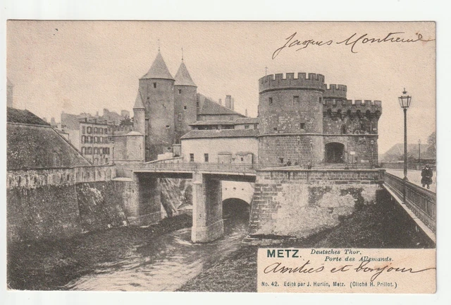 METZ - Moselle - CPA 57 - The doors - Gate of the Germans view No. 24