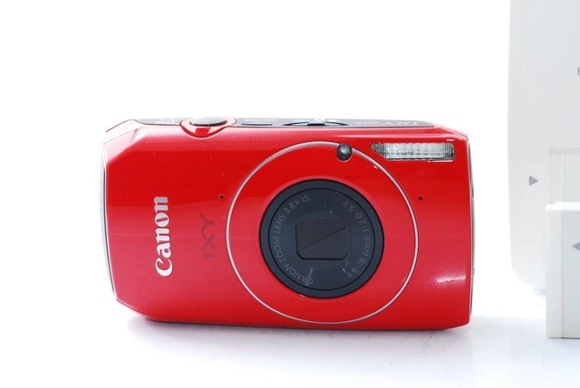 CANON IXY 30S Red PC1473 Compact Digital Camera Tested Working