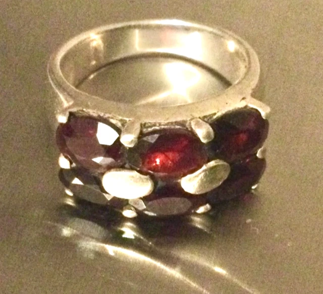 Bague en argent 900 et grenats | Kaufen auf