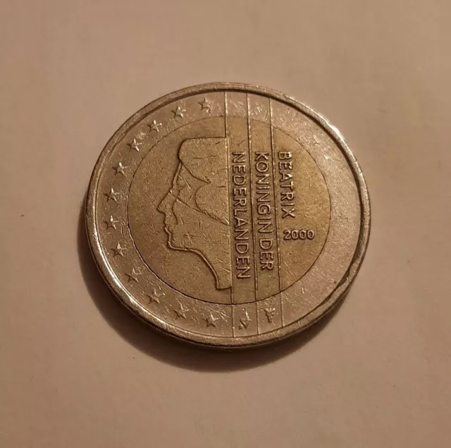 2 Euro Paesi Bassi Beatrix Koningin Der Nederlanden 2000 Olanda Divisionale