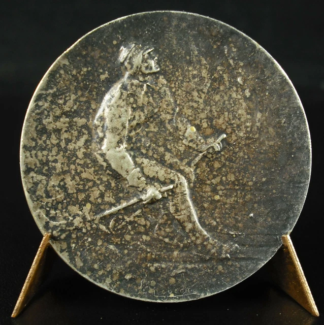 Ancienne Médaille Ski GLORIA – Bronze/Argent – Compétition Ski De Piste