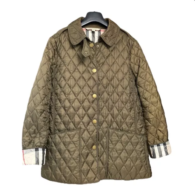 Burberry Brit Brown Copford Quilted Nova Check Jacket Size L