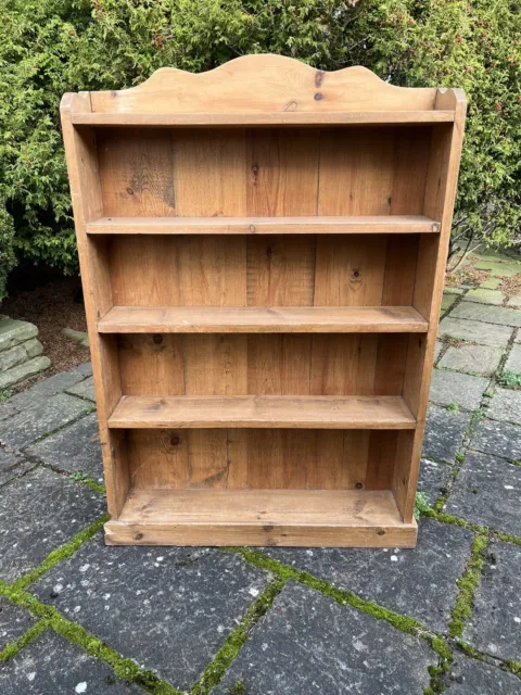 Fabulous Antique Victorian Rustic Solid Pine Bookcase. Great Condition