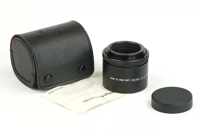 SOLIGOR Auto Tele Converter 3x in Case with Manual, Fit Pentax – A