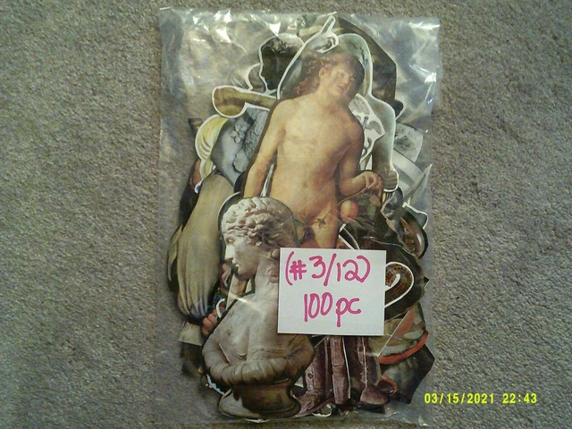 (#3/12) Lote de 100 piezas Papel EPHMERA Vintage ARTESANÍA Scrapbooking ARTE Collage