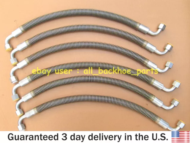 Jcb Backhoe - Circuit Hose L & R Set, Kingpost Crrg. (Part# 614/43000 613/46600)