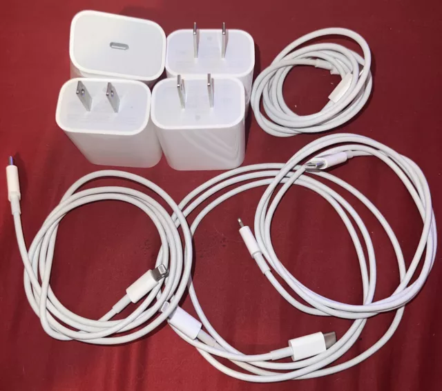 (Bundle4x)-(1x) 3ft Apple USBC/Lightning Cable-(1x) Apple Power Adapter Mo:A2305