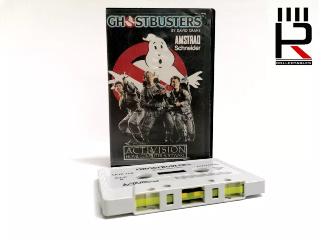 GHOSTBUSTERS - AMSTRAD CPC - ACTIVISION - GAME Cassette Tape. Large case GOOD!