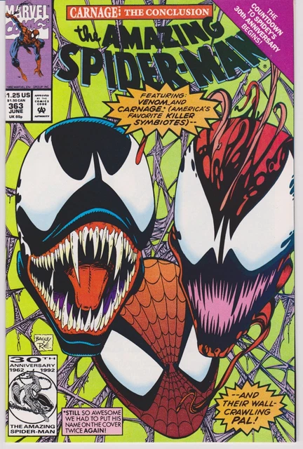 Amazing Spiderman #363 Marvel Comics 1992 Carnage/Venom NM