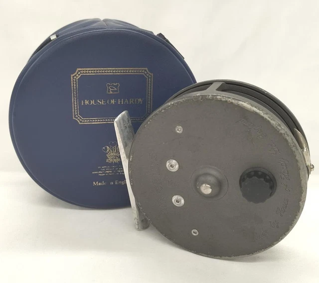 HARDY MARQUIS #5 Fly Reel with Case Vintage Made in England