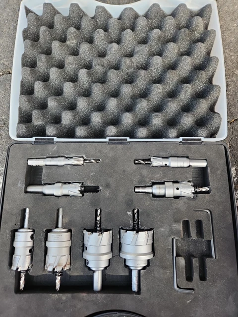 Drill America 8 Piece Carbide Tipped Hole Cutter Set 1 Depth of Cut (CTH5000)