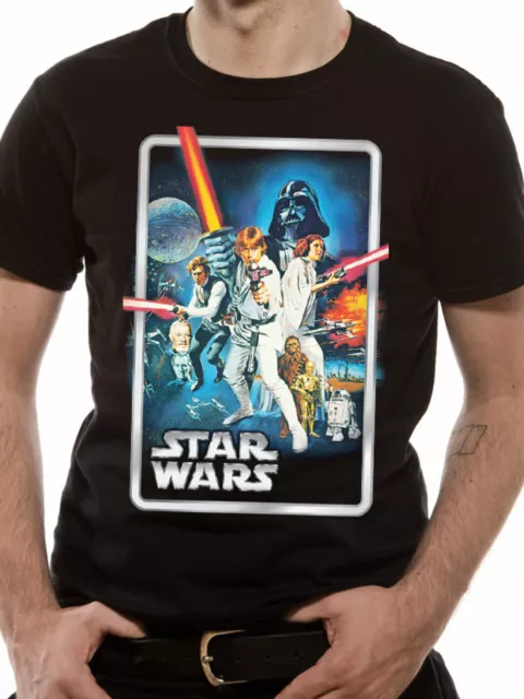 T-shirt Star Wars Vintage Poster Black