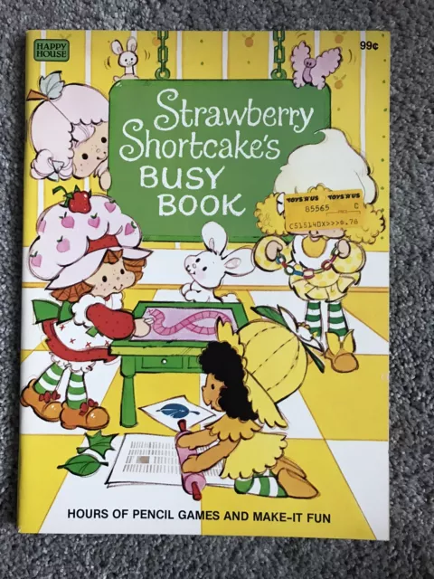 Vintage Strawberry Shortcake Coloring Book: Book Of Mazes (1982)