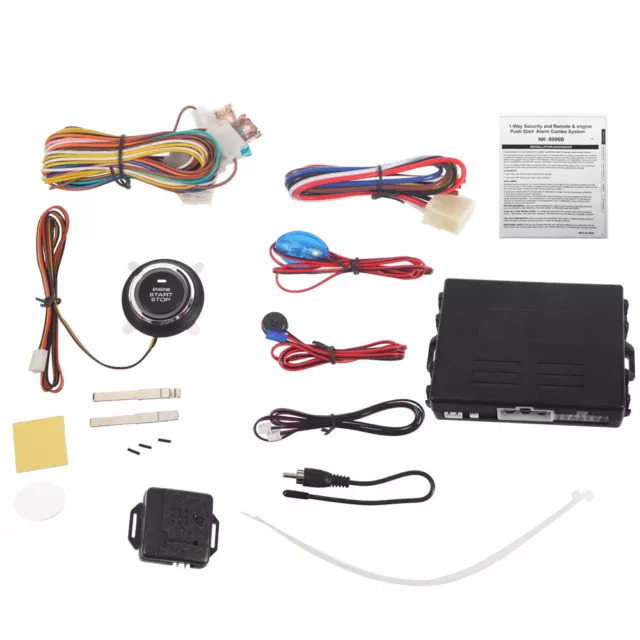 Car Keyless Entry Engine Start Alarm Kit Push Button Remote Starter Stop Kits US Car Keyless Entry Engine Start Alarm Kit Push Button Remote Starter Stop Kits US