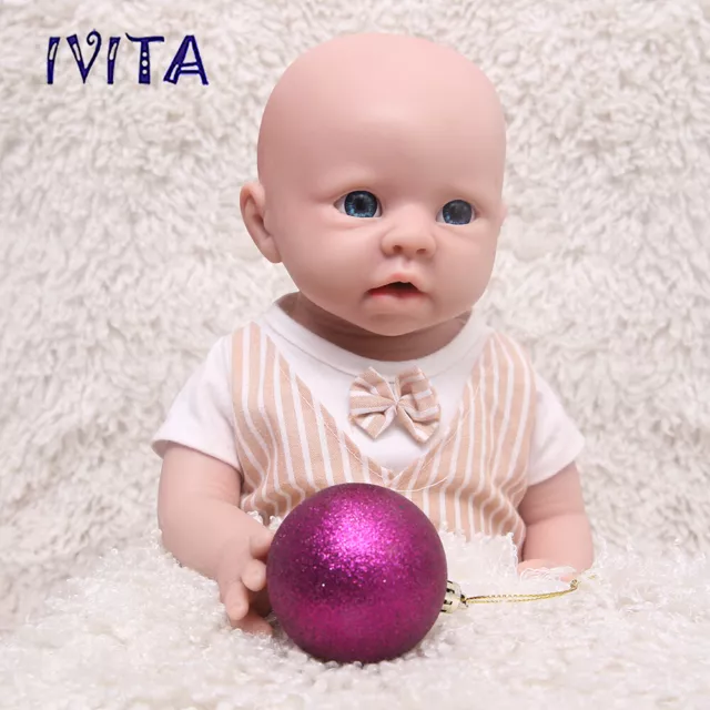 20inch Silicone Reborn Baby Boy IVITA Adorable Doll Lifelike Silicone Baby Doll