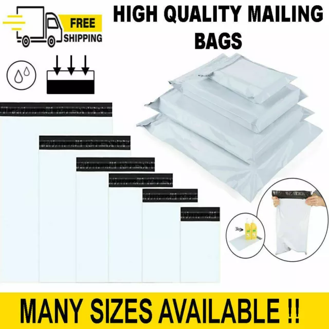 Strong Mailing Postage Bags Post Mail White Postal Bags Parcel Bags Self Seal