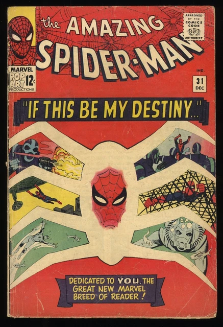 Amazing Spider-Man #31 VG- 3.5 1st Appearance Gwen Stacy!! Marvel 1965