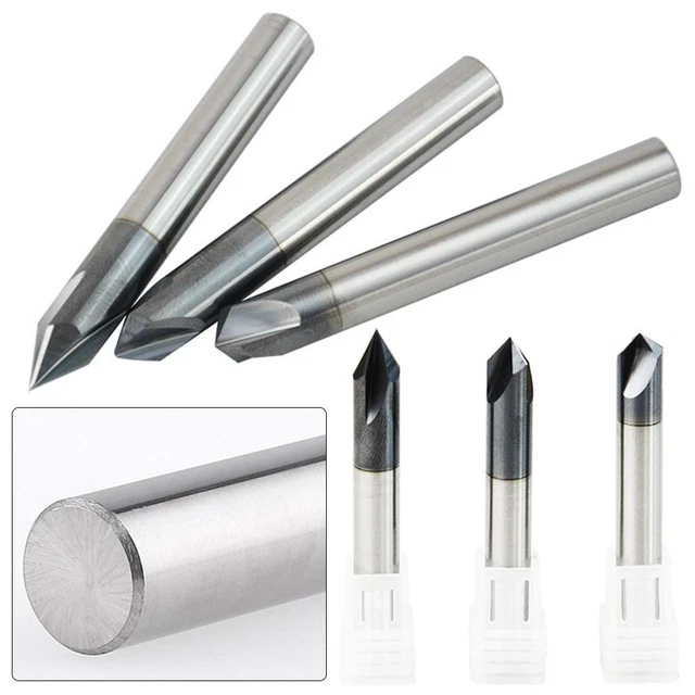 Punta Per Fresa Diritta Con Gambo Da 8 Mm, Scanalatura Allungata In Carburo Cementato Morso Per Taglio Dritto Per La Lavorazione Del Legno Nero 85783667 - Foto 2