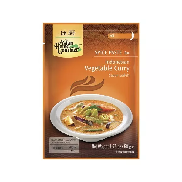 PASTA SPEZIA curry vegetariano indonesiano 50 g salsa calda pasta di spezie salsa asiatica