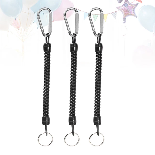 3 Pcs Security Gear Tools Anti-lost Phone Spring Porte-clés Outils D'équipement