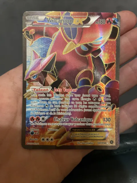 Carte Pokémon Volcanion EX 107/114 FR Neuve