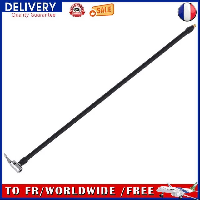 Lock-on Tire Chuck with Hose Car Bike Tire Inflator Hose Adapter (60cm)