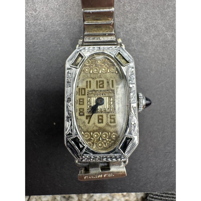 Montre-bracelet Art Déco ESBRO Co Femme Plaquée Or Suisse - Mécanique Manuelle Des Années 1920