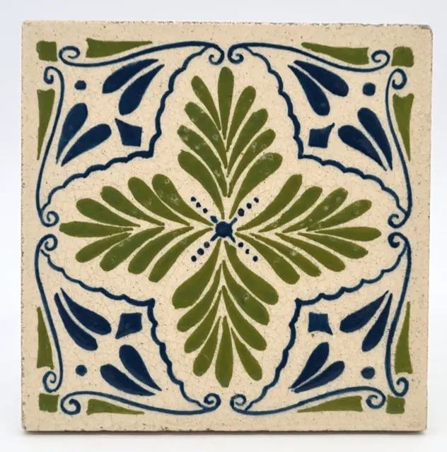Antique Tile Hand Painted From The Blanchett Collection