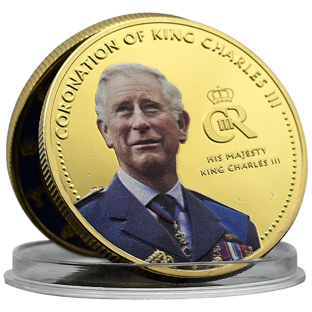 Criii BRITISH KING CHARLES III Gold Coin The Coronation of King Charles III ...