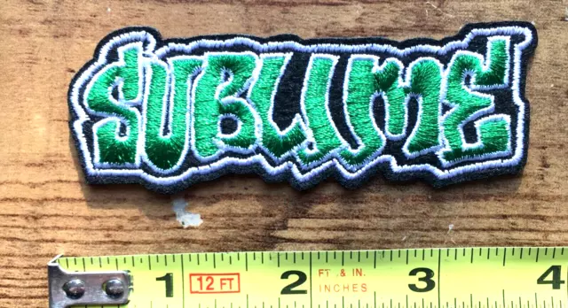 Sublime Patch Band Metal Jacket Sew on Iron on Rock n Roll Gift