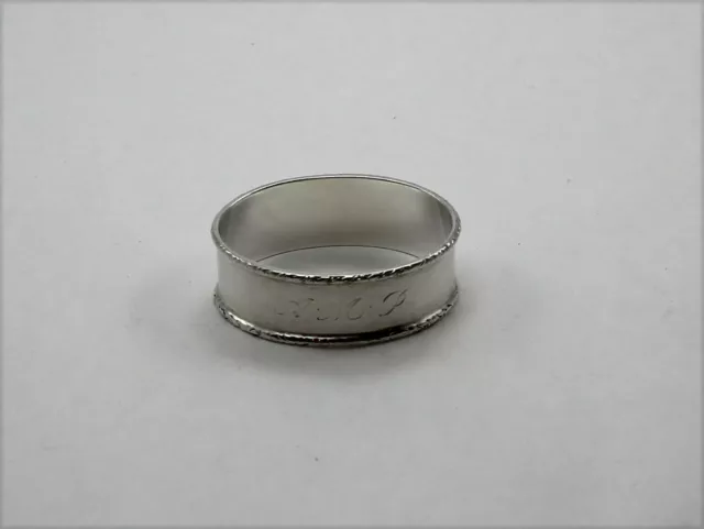 Birks Sterling Silver Oblong Napkin Ring - with Monogram AMP