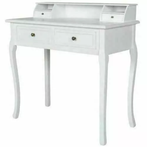 French Dressing Table White Vanity Drawer Bedroom Unit Country Style Makeup Desk