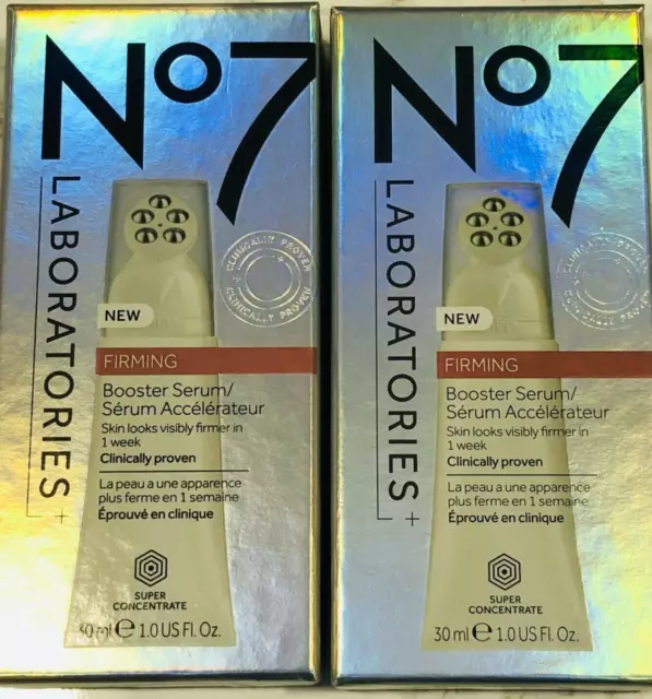 2-Pack~ No7 ~ Laboratories Firming Booster Serum 1oz (30ml) Each~NEW~