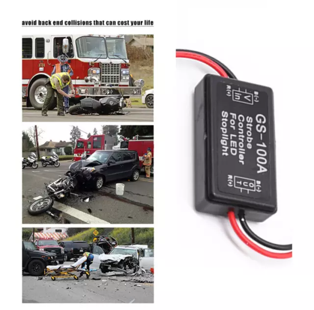 GS-100A Flash Strobe Controller Flasher Module for Car LED Brake Stop Light Lamp