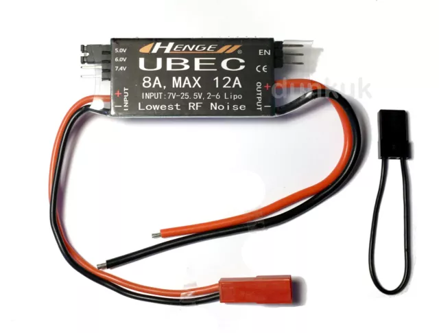 Henge 8A 2S - 6S Input UBEC BEC Switchable 5V/6V/7.4V Output - UK Stock