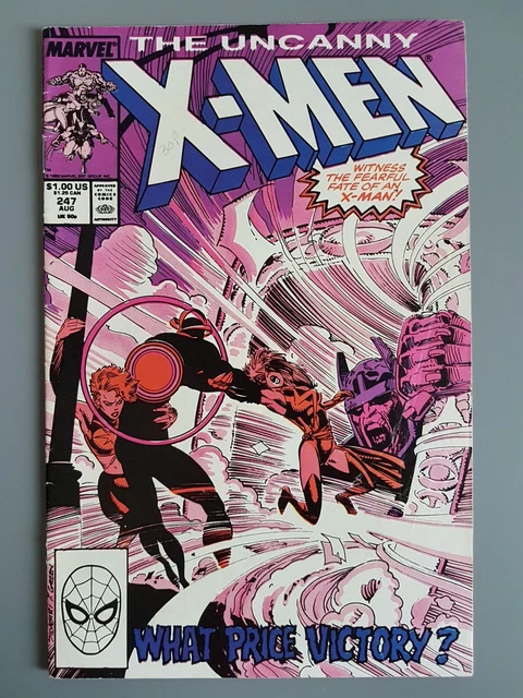 Uncanny X-Men #247 1989 VF Marvel X-Men Comics Dazzler Longshot