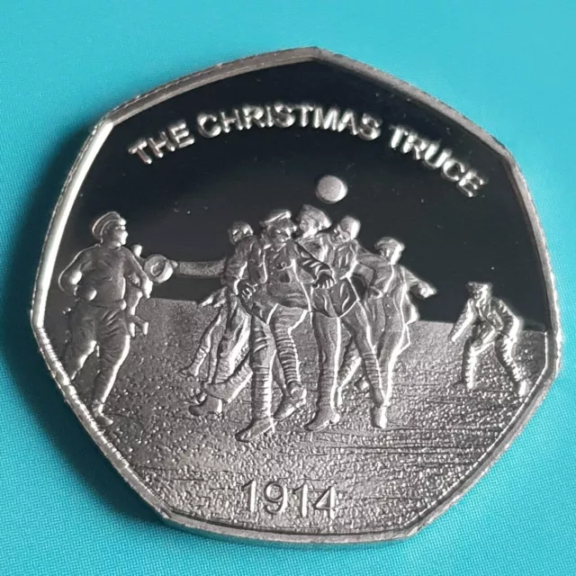 2018 Christmas Truce Commemorative Coin Album/50P Fifty Pence Collectors 