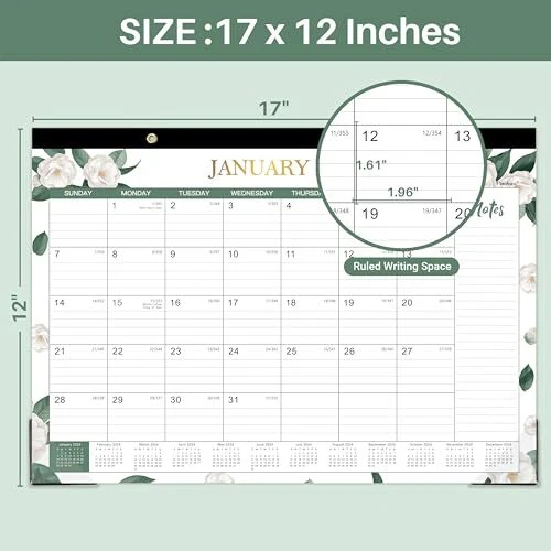 DESK CALENDAR 2025 JAN DEC 2025, 12 Monthly Calendar Wall/Desk