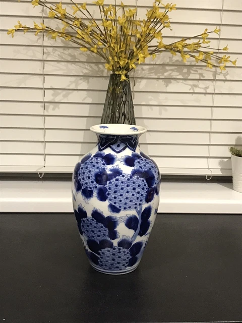 Antike japanische/orientalische Keramikvase Fukagawa Hirado? Japanisches Porzellan