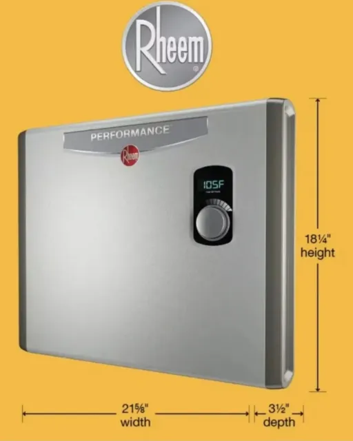 RHEEM PERFORMANCE 36 kw Electric Tankless Water Heater Self Modulating ...