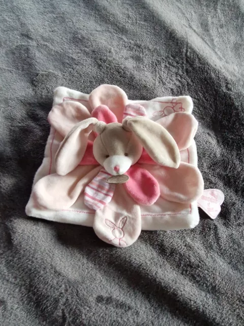 Peluche Doudou Plat Rose Doudou Et Compagnie Ours Pétales Mon Doudou A Moi