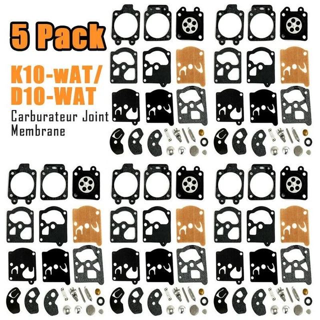 5 Pack Repair Kit Carburetor Diaphragm Seals For Walbro WA and WT Set New