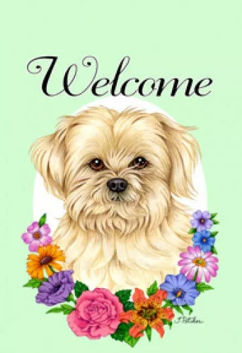 Welcome House Flag - Lhasa Apso 63040