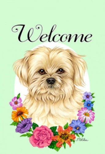 Welcome House Flag - Lhasa Apso 63040