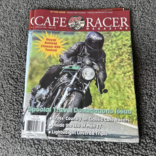 CAFE RACER MAGAZINE classic custom bikes June/july 26 issue 105 £10.80 ...