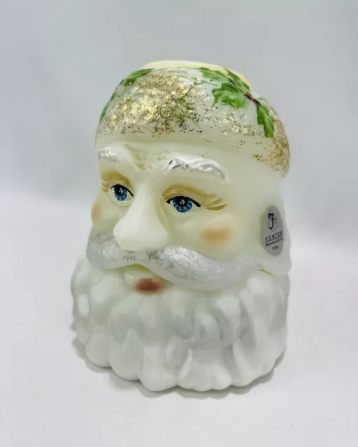 Fenton Glass Santa Claus Fairy Lamp Light Head 2010 Christmas 5080 MV