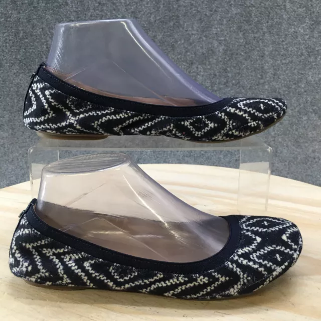 Bandolino Shoes Womens 8 M Edition Casual Slip On Ballet Flats Blue Fabric