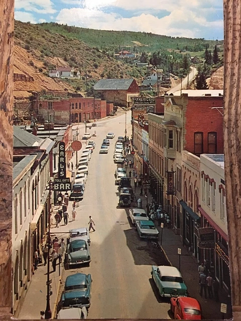 CENTRAL CITY CO Main Street Scene Colorado Mining Town Vintage Postcard ca 1960s
